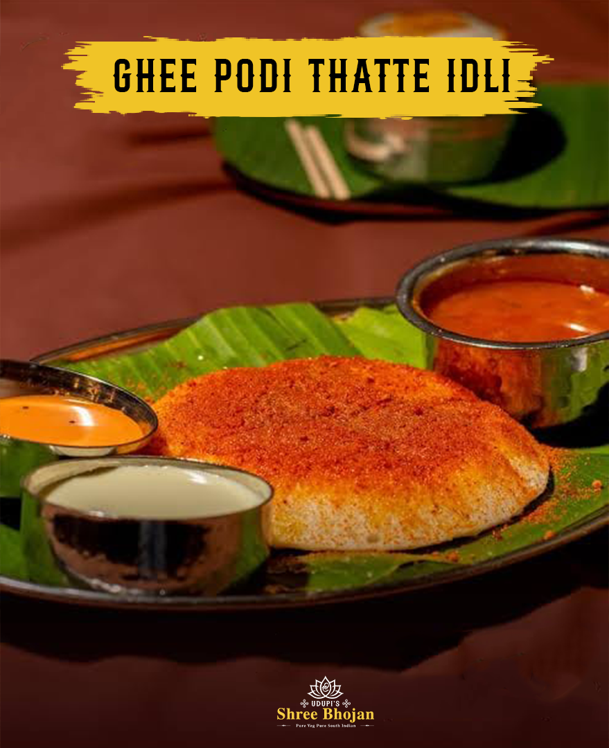 Ghee Podi Thatte Idli